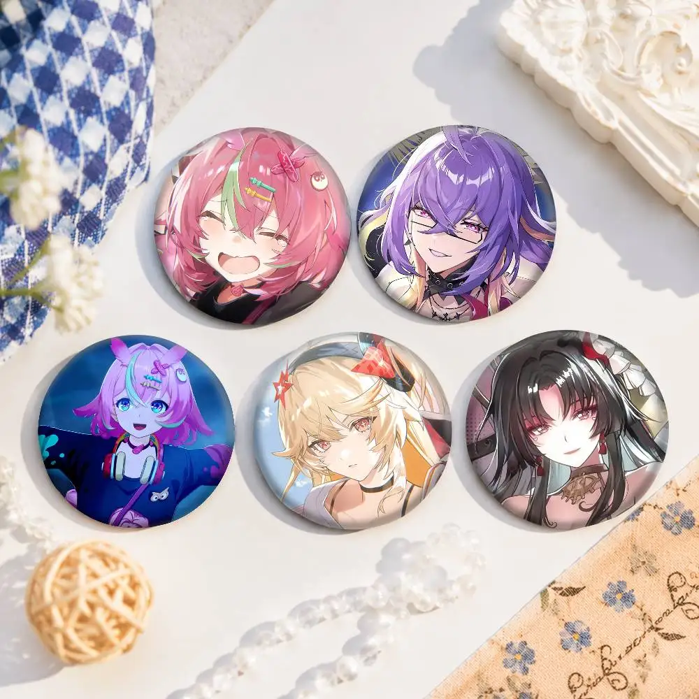 A-NTE Nanally Neverness To Everness Creative Tinplate Brooch Figure Icon Badge Handmade Brooches For Backpack Clothes Decoration