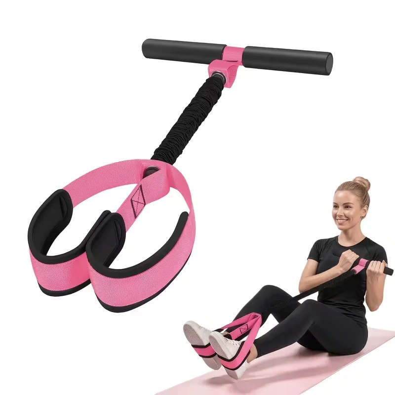 Sit Up Assist Resistance Trainer Voetpedaal Beentrainer Home Fitness Voetpedaal Touw Lichaamsvormende trainingsapparatuur voor vrouwen