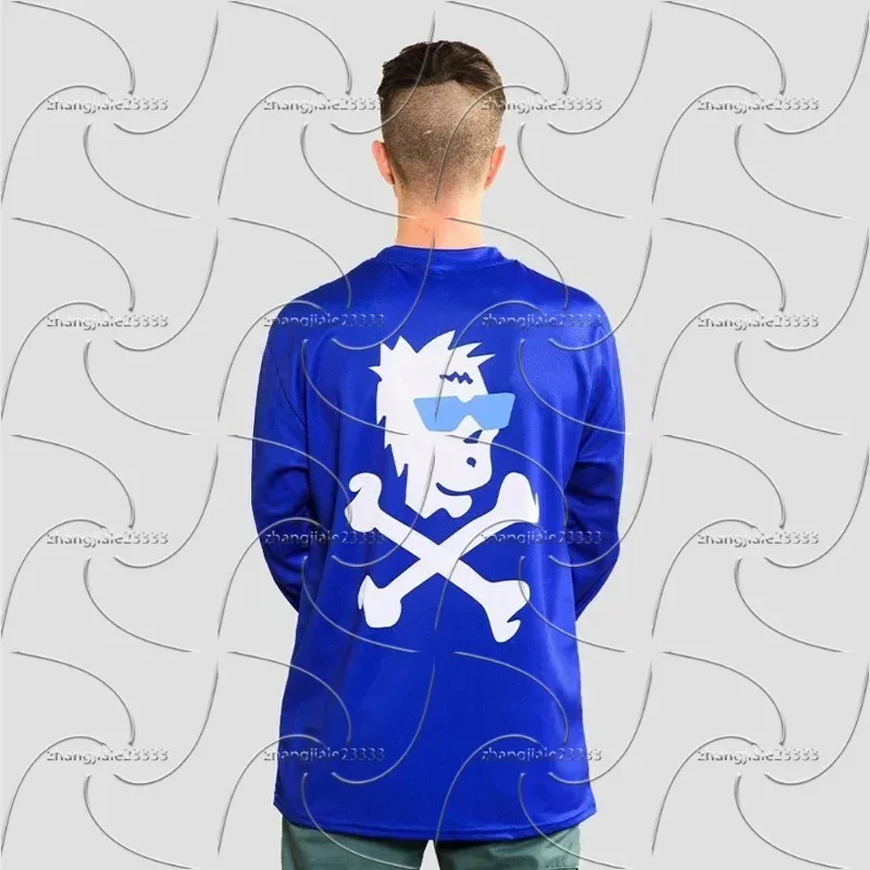 

New Autumn 3D Printed Fashionable Motorcycle Long Sleeved Quick Drying Breathable Riding Outdoor T-shirt, The Choice of Cyclists