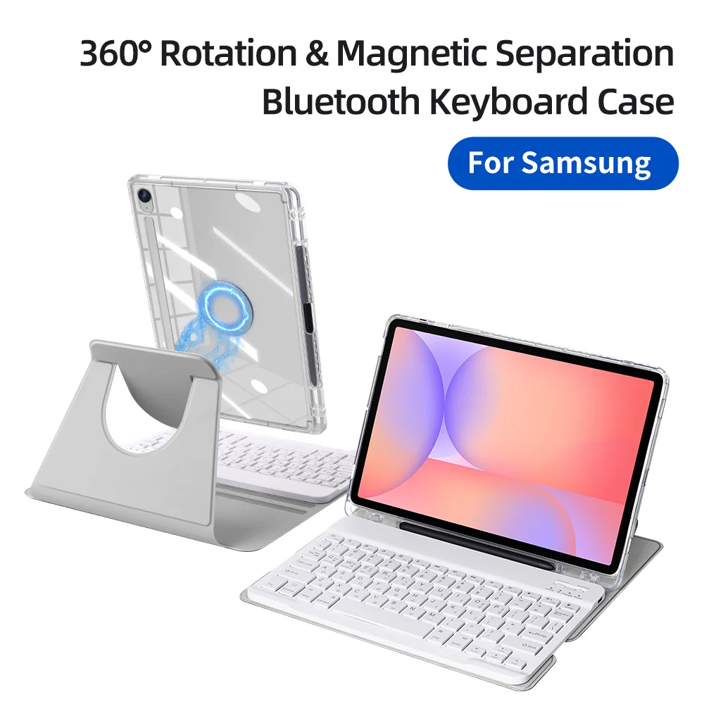 Magic Keyboard do Samsung Galaxy Tab S10 FE 10.9 X520 X526 Etui z klawiaturą do tabletu Tab S9 FE S10 FE11' Lite — 2