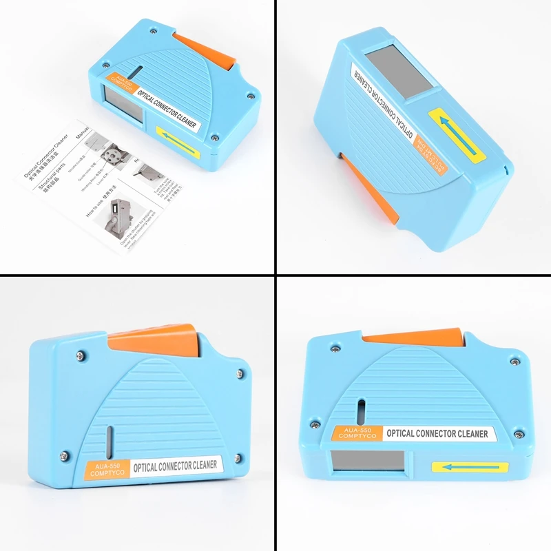 Aua-550 Optical Fiber Connector Cleaner Fiber Conector Cleaning Cassette Cassette Cleaner Fiber Optic Cleaning Box