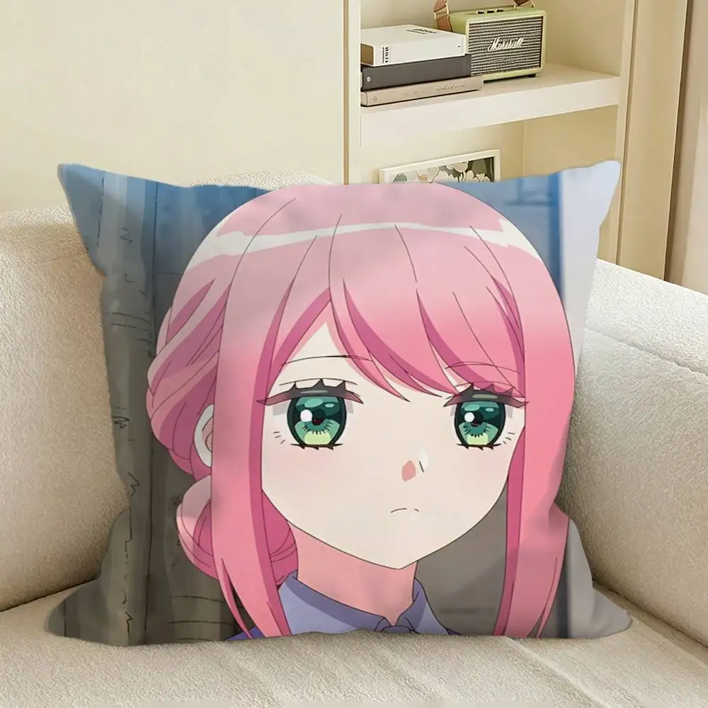 Manga Kikaijikake no Marie Square Sofa Pillow Cover Solid Color Living Room Home Decor Cushion Case