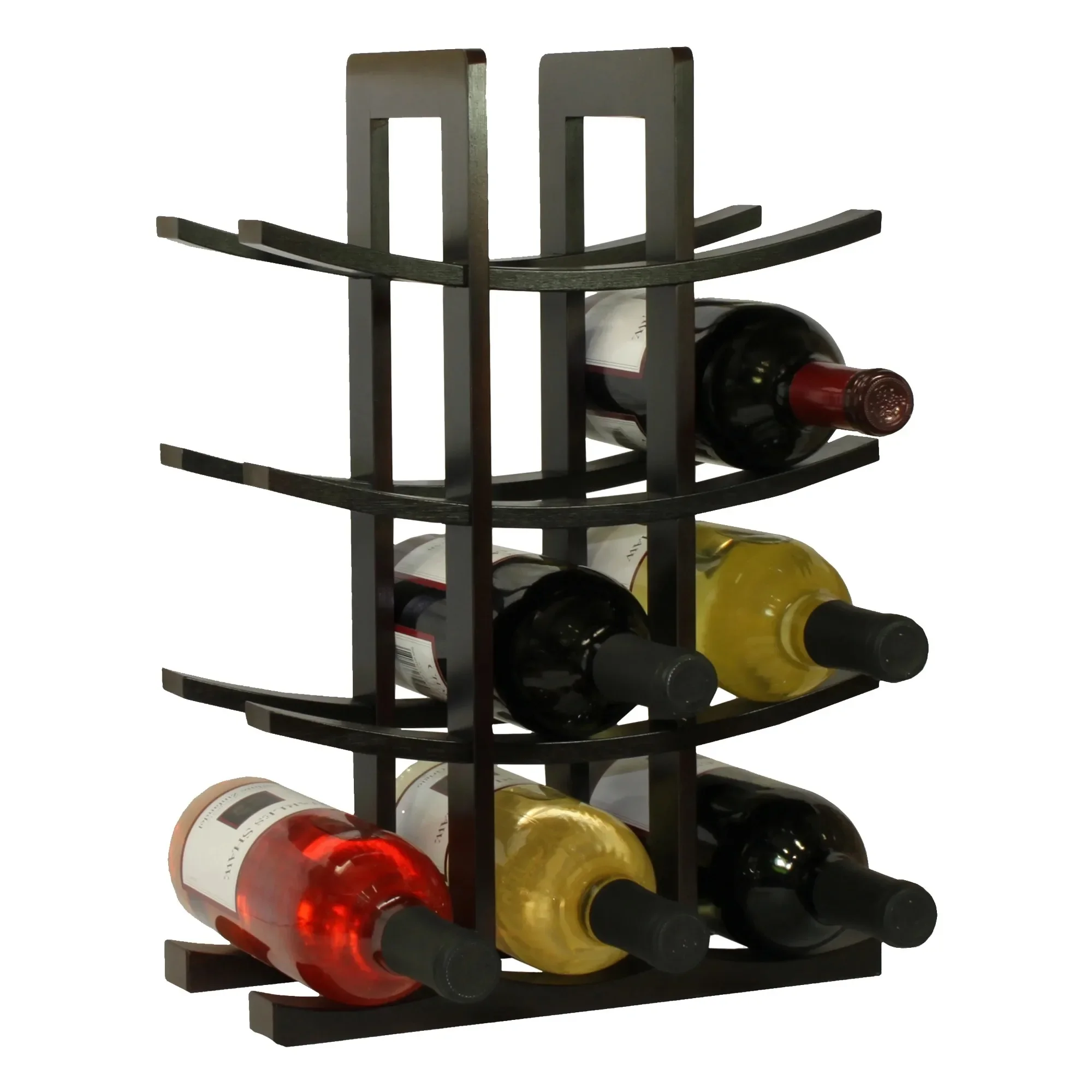

Bamboo Wine Rack, Holds 12 Bottles. Space Saver, Durable, Natural Wood. For Kitchen, Dining, Bar. Home Decor, Gift Idea.