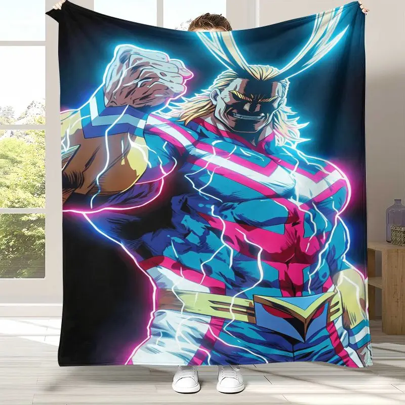 My Hero Academia Anime Cartoon Flannel Blanket,Ultra Soft Warm Plush Throw for Home Bedroom Bed Sofa Cover Camping Picnic gift view 3