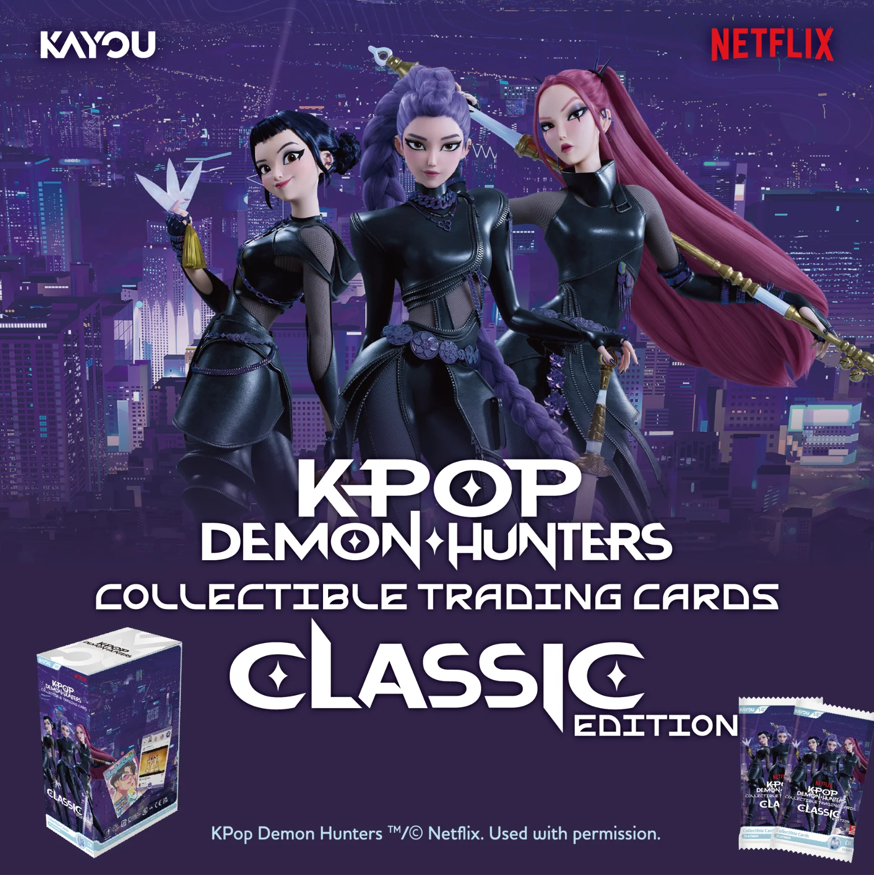 KAYOU KPop Demon Hunters Classic Edition Trading Cards Saja Boys Huntr/X Virtual Idol Collectible Cards Toys Gifts