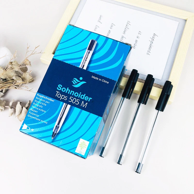 Stylos à bille d'écriture lisse longue durée, stylos à bille simples de haute qualité, papeterie pour étudiants, fournitures scolaires et de bureau, 5/10 pièces