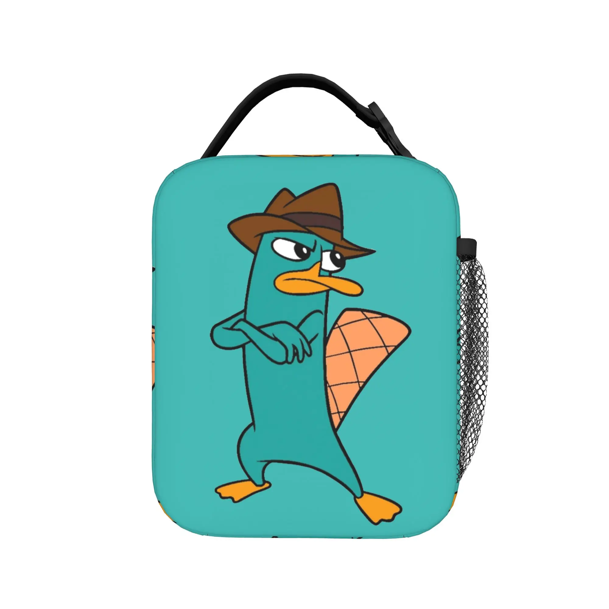 Perry the Platypus Animal Insulated Lunch Bags Cooler Bag Reusable,Lunch Container  High Capacity Lunch Box Tote Work  Travel