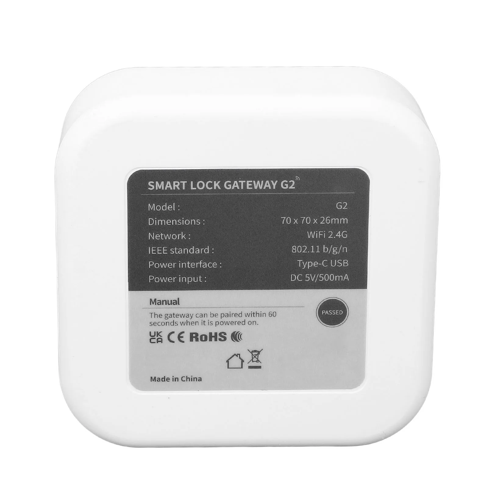 Smart Home Hub Gateway WiFi Voce remota per controllo APP TTLOCK Comodo hub WiFi Smart Lock per passerella WiFi Bridge WiFi domestica