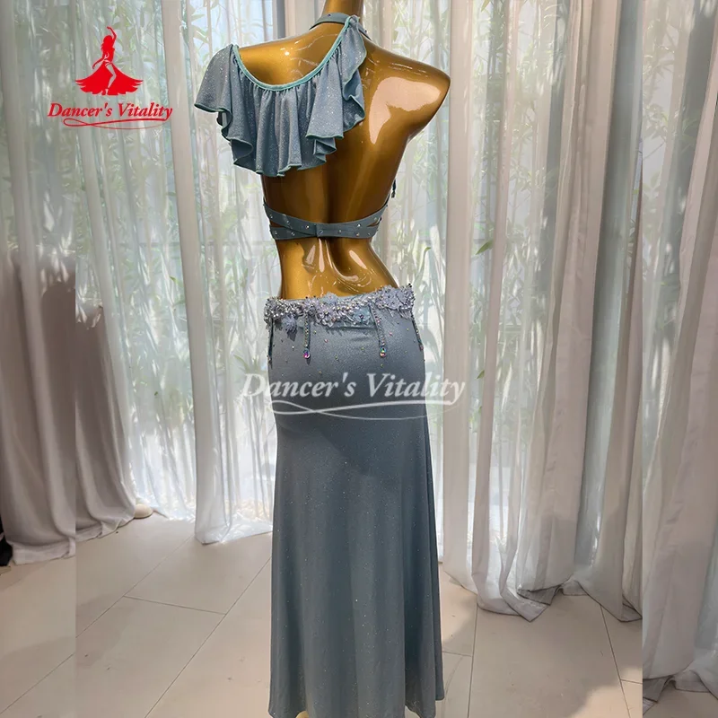 BellyDance Costume for Women Customized Exquisite Pearl Tassel Performance Costume Adult Oriental Dance Competition Clothing