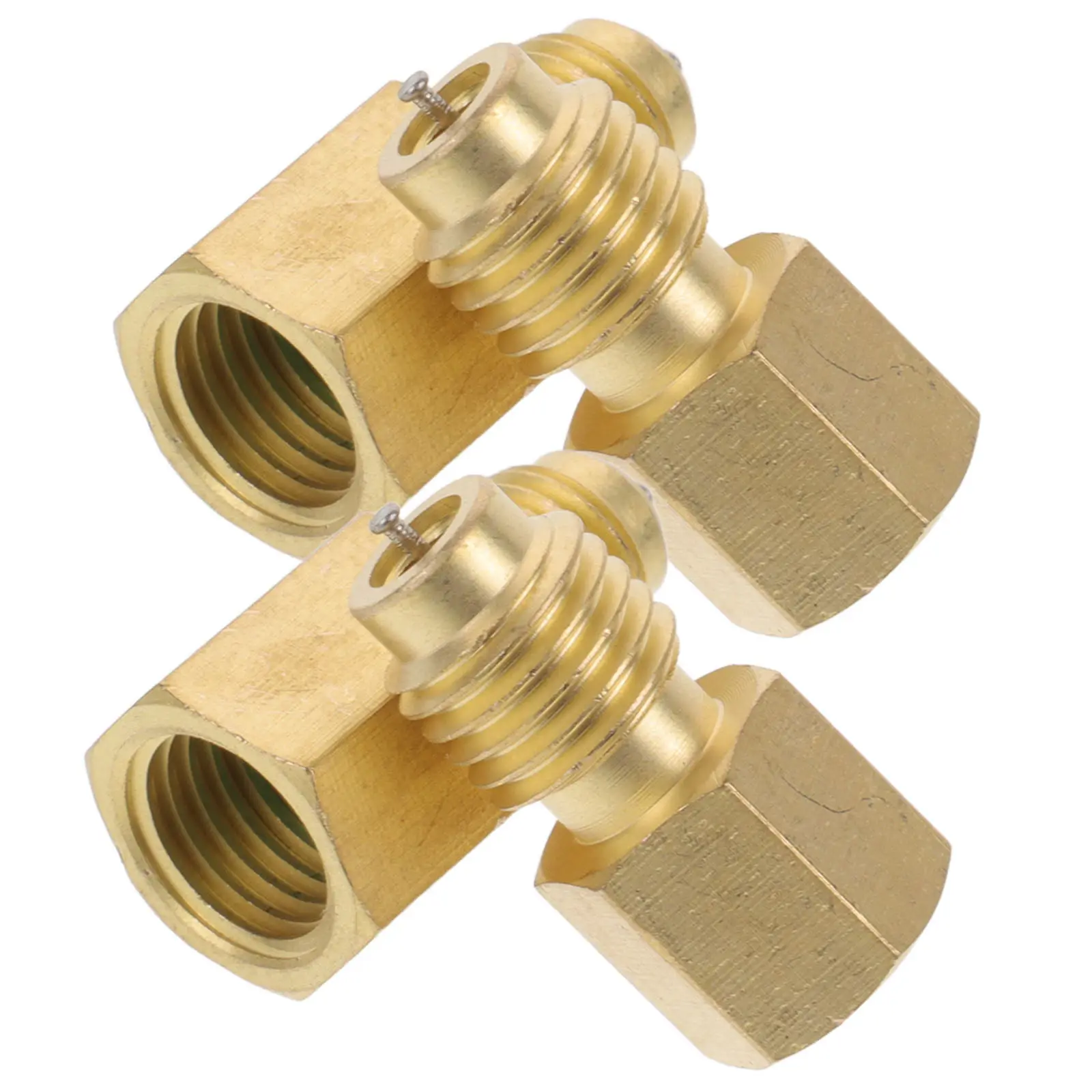 

2Pairs Car Air Conditioner Connectors Quick Refrigerant Adapter Efficient Fitting for Automotive Ac System Repair Replacement