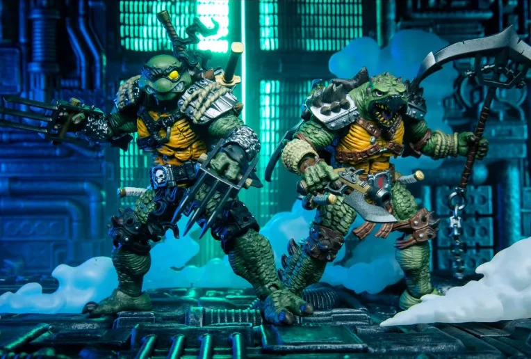 

TOYVERSE 1/18 JOYTOY Toy Figure TMNT Slash AndTokka 2PCS Collection Model Toy