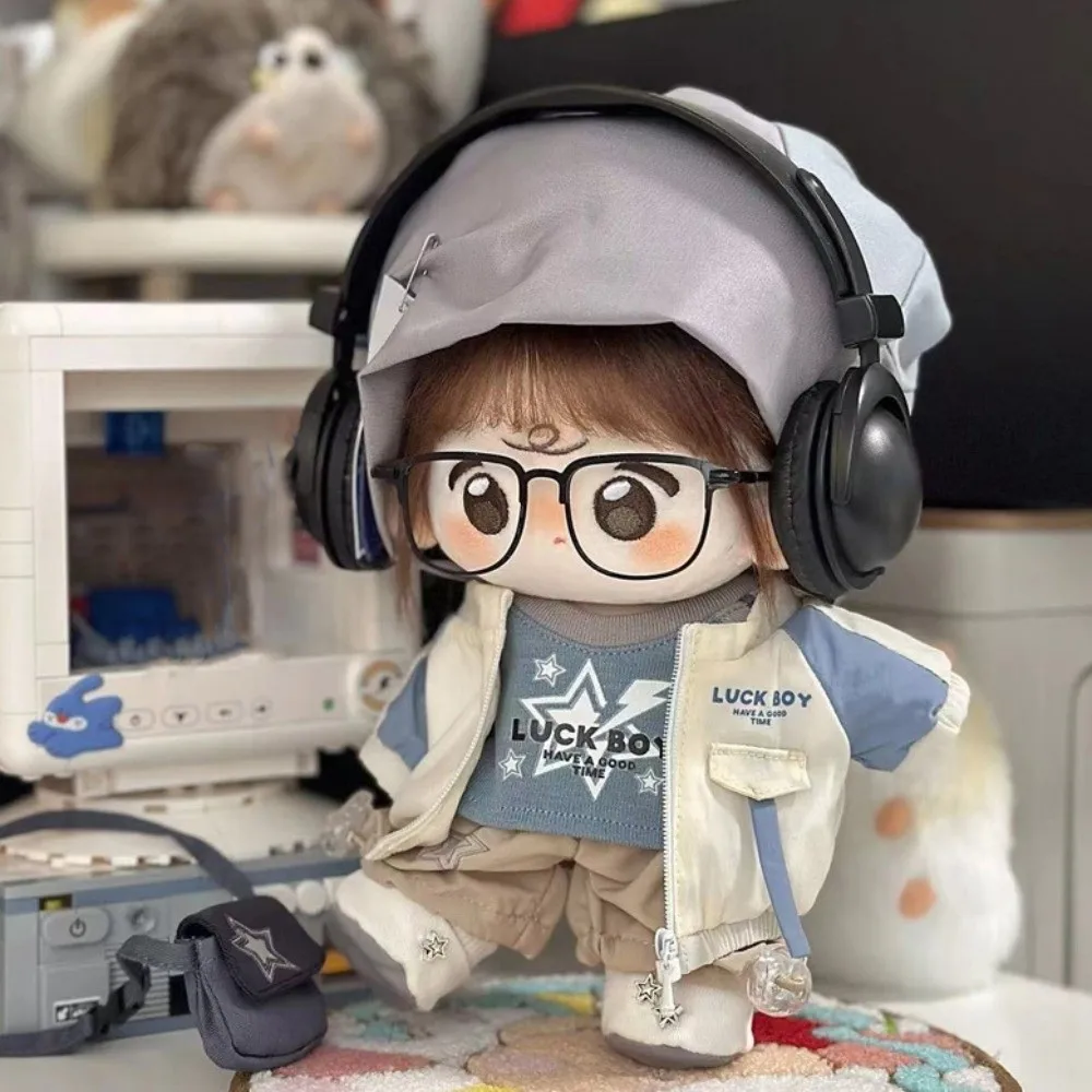 

College Uniform 20cm Cotton Doll Clothes Jackets Hat Idol Doll Clothes Dress Up Sport Plush Doll Clothes Children's Gift