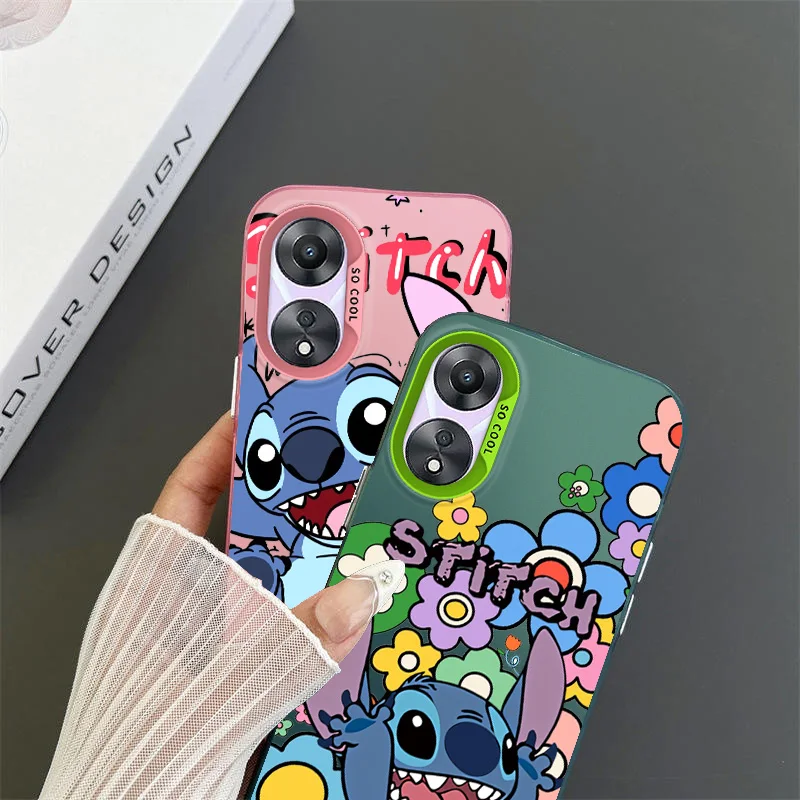 Stitch is cute For OPPO Realme 5 8 10 11 i Pro C 2 15 20 21 31 33 35 53 55 9i Colorful Phone Case Soft Funda Silicone Cover Capa