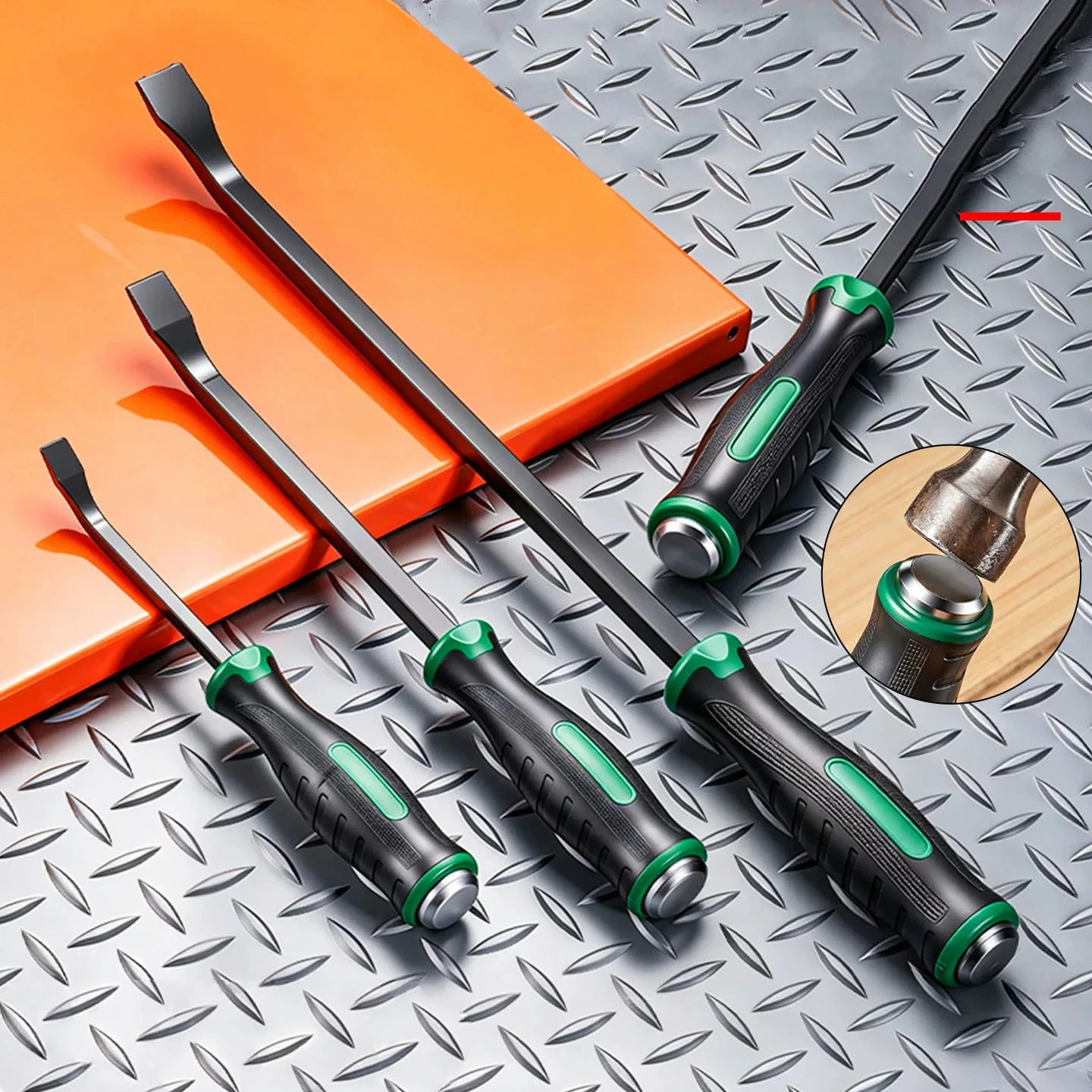 Multi-Function Long Pry Bar 8 12 18 24 inch Motorcycle Tire Crowbar Strike Cap Nail Puller Heavy Duty Car Repair Hand Tools CV-R