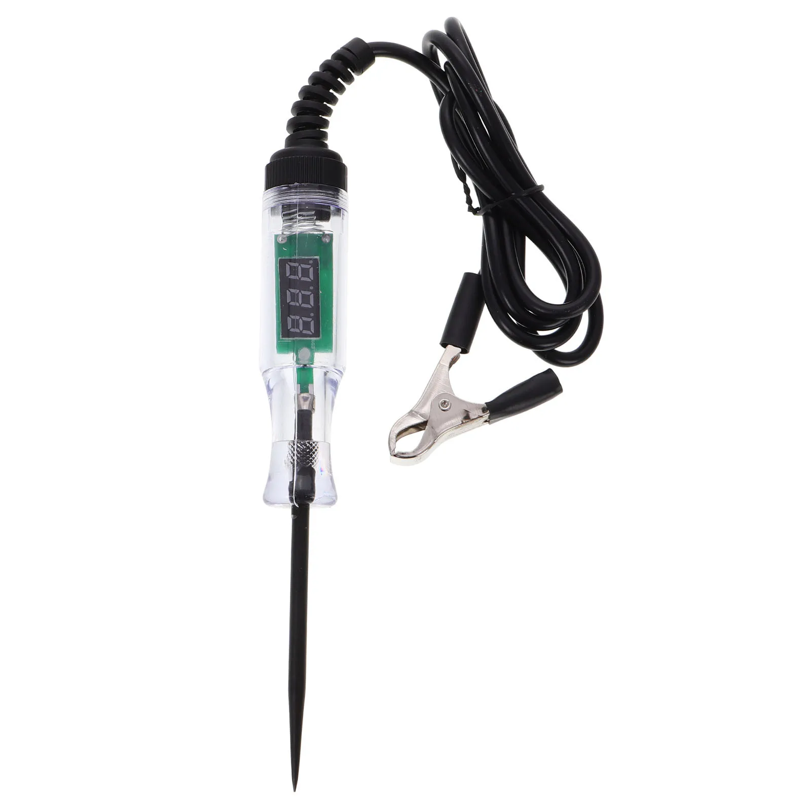 

Automotive Circuit Tester Light 6-24V Digital LED Voltage Pen Metal Probe Electric Tester for Continuity Power Circuits Car