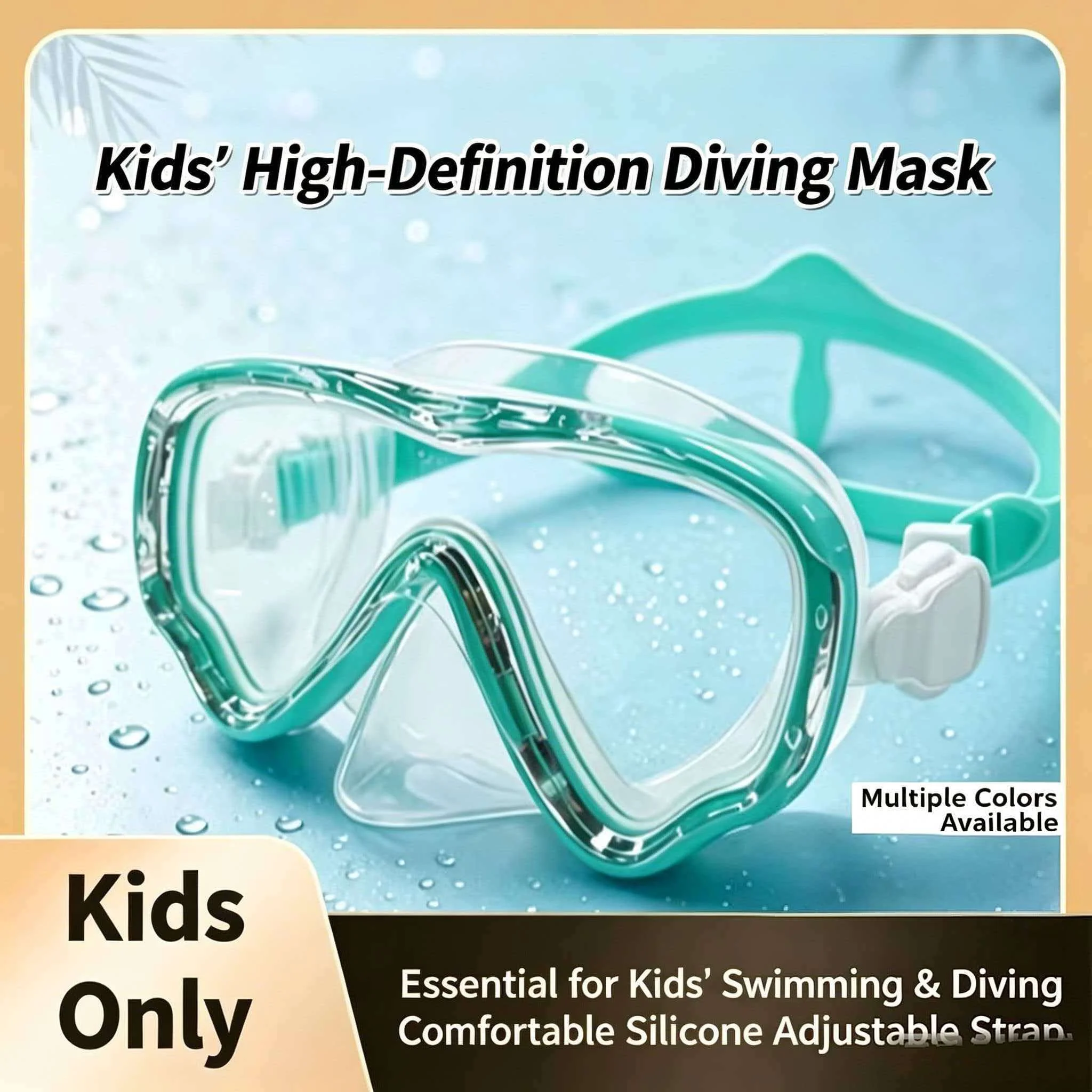 QYQ Schwimmbrille für Kinder, Tauch- und Schnorchelmaske, Schwimmbrille für Jungen und Mädchen, Jugendliche von 5–16 Jahren