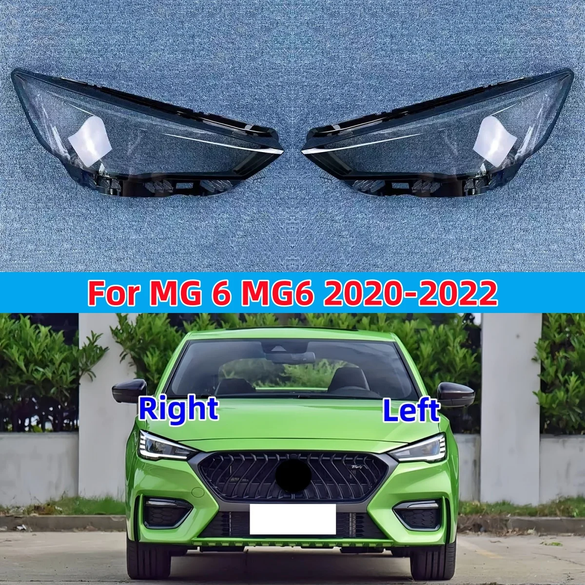 

Для MG 6 MG6 2020 2021 2022, передние фары, стеклянные линзы, лампа, прозрачный абажур, абажур, крышка