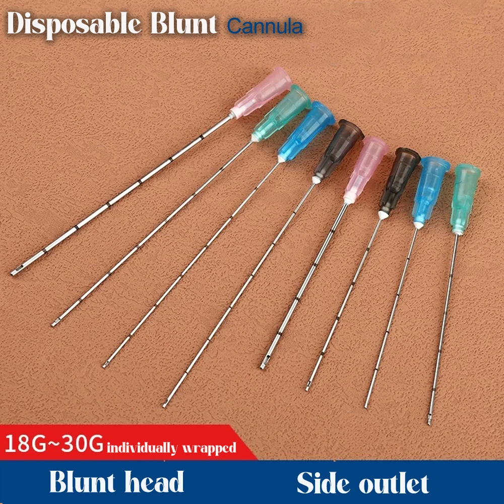 

10-50 шт. поставщик тупых игл, канюля для форсунок, кончик 18 г, 21 г, 22 г, 23 г, 25 г, 27 г, 30 г, 25 мм, 50 мм, 70 мм, татуировка