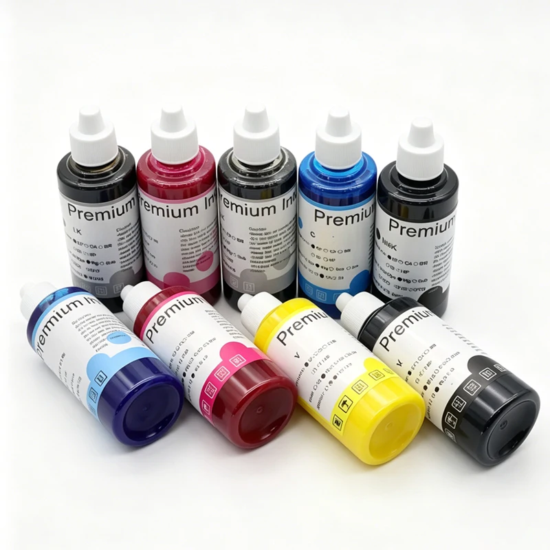 9Colors/1set Pigment Ink Compatible for Epson P600 P800 P808 P708 P908 P600 P608 Pro 3800 3880 r3000 Printer Refill Pigment Ink