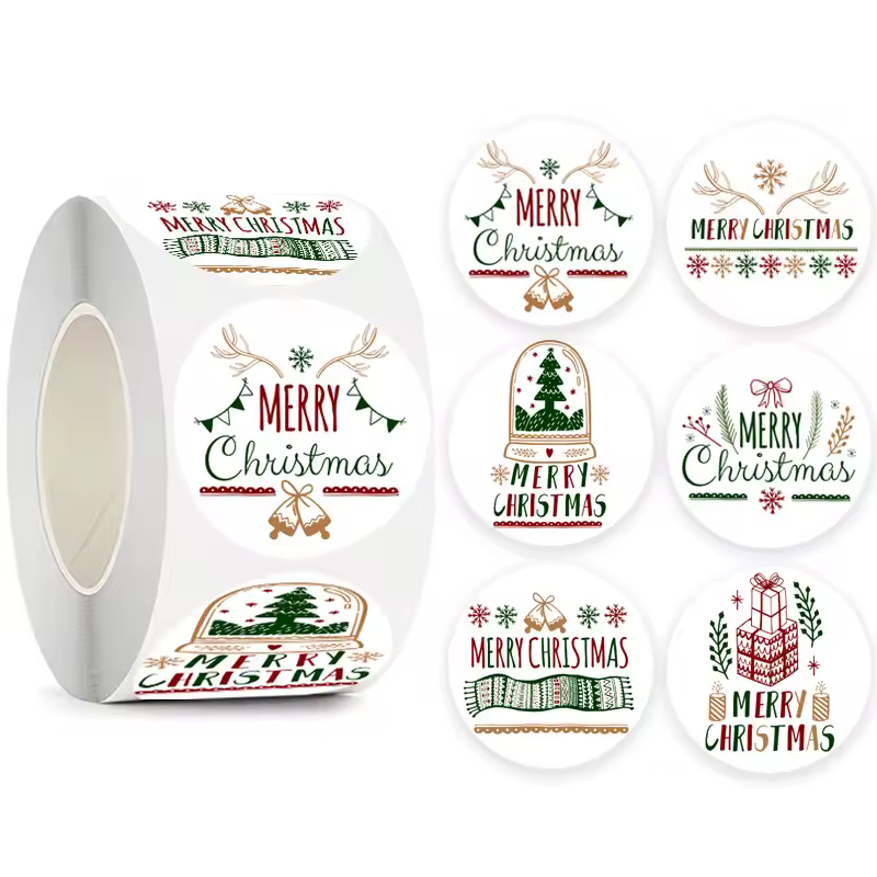 Children's Christmas gift label stickers School teachers commended students reward Self-adhesive Decorative gifts series - Image 42