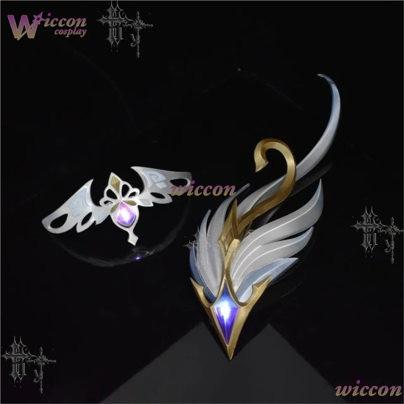​​WonkaCos Genshin Impact Odette Feather Hair Ornament Cos Headwear Game Prop Accessories For Comic Con Anime Role Play Decor - view 4