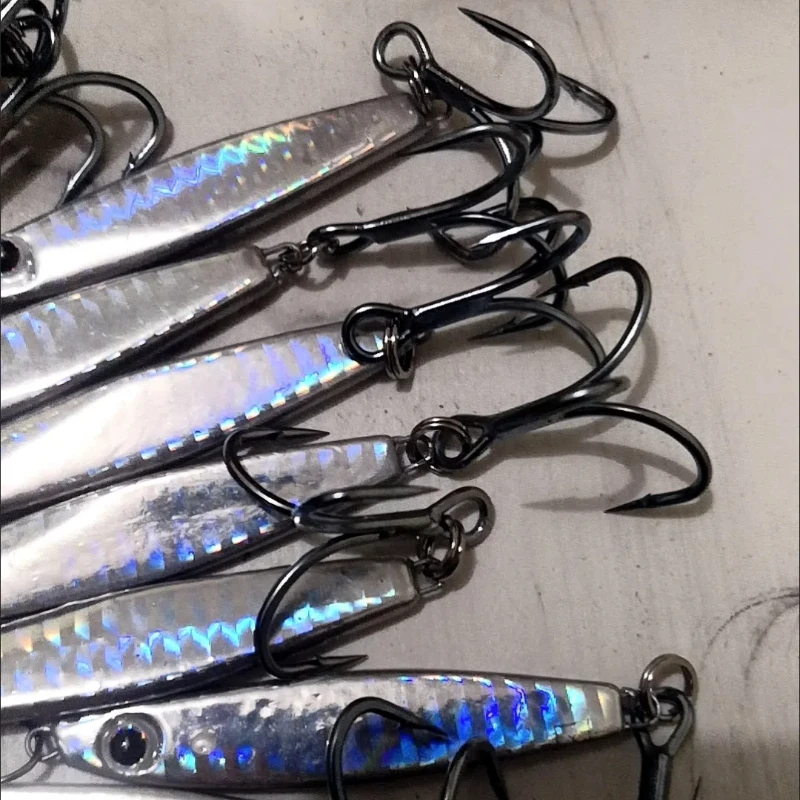 Triple Barbed Hooks Anzuelos De Pesca Mar Deep Ocean TREBLE Hooks ขนาดใหญ่ 20pcs สาม Anchor Hooks เหล็กคาร์บอน Strong ตะขอปลา