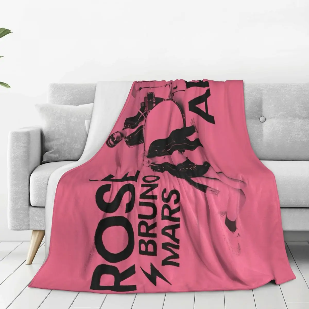 ROSE Bruno Mars APT Apateu Soft Warm Blanket Travel Plush Throw Blanket Comfortable Home Decor Flannel Bedspread Sofa Bed Cover