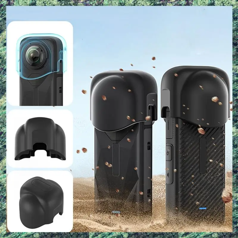 Крышка объектива SCLS для Insta360 X4, защитная крышка, аксессуары для камеры Insta360 X4, защита от пыли и царапин, силиконовый защитный объектив