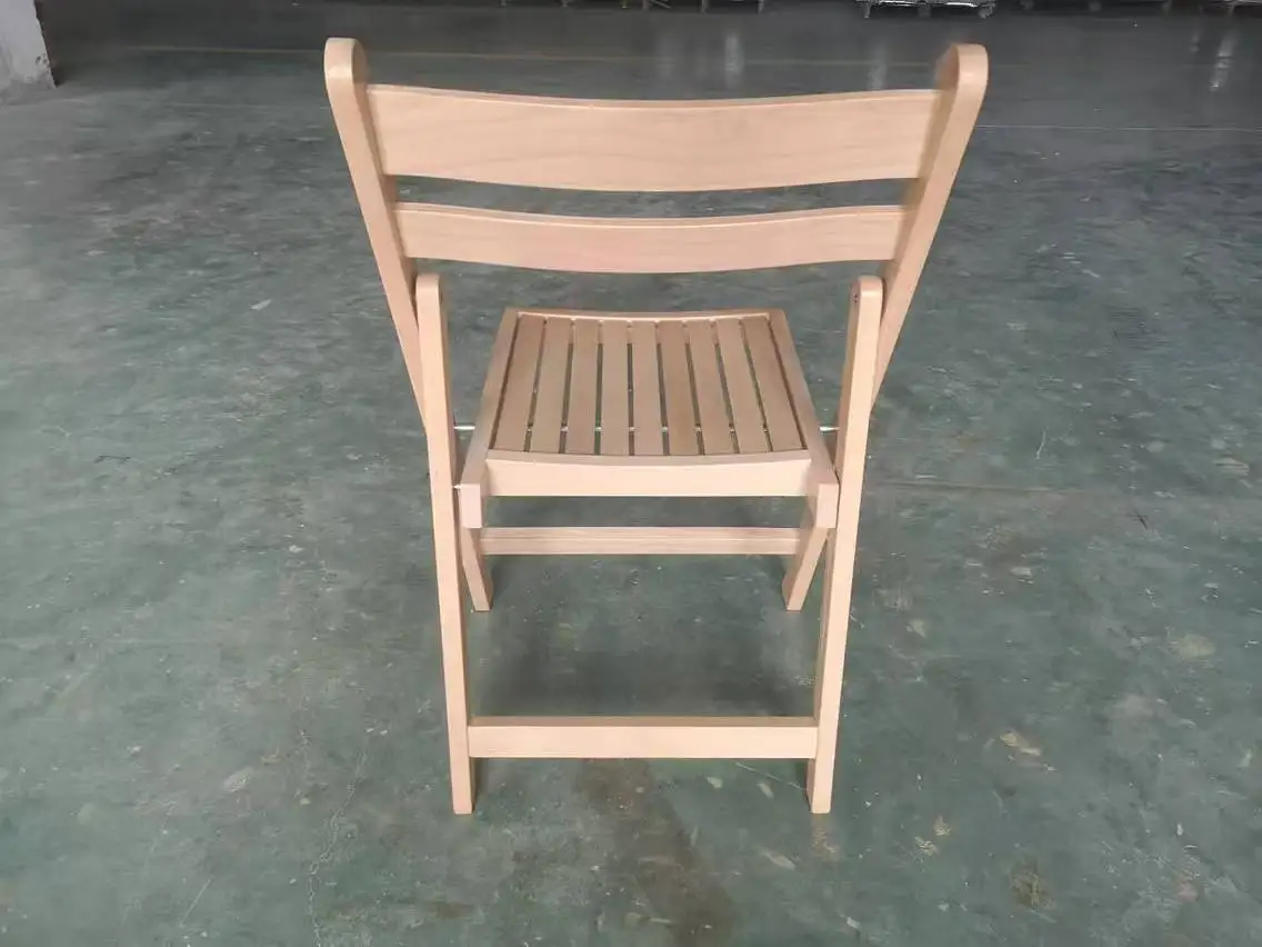 Folding Event Wedding Wood Dinning Chair Foldable