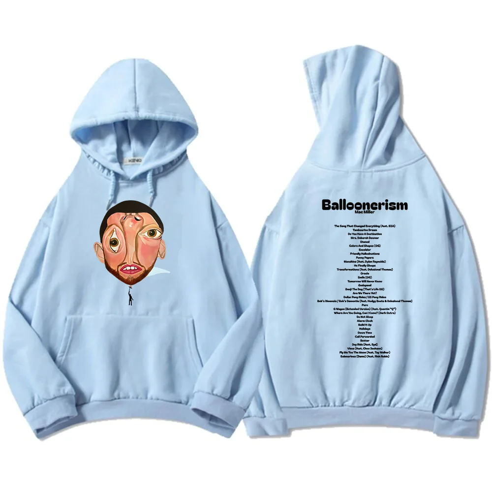 Balloonerism 2025 New Album Hoodies Macc Miller Printing Sweatshirts Sudaderas Hombre Hooded Men Women Comfortable Pullovers