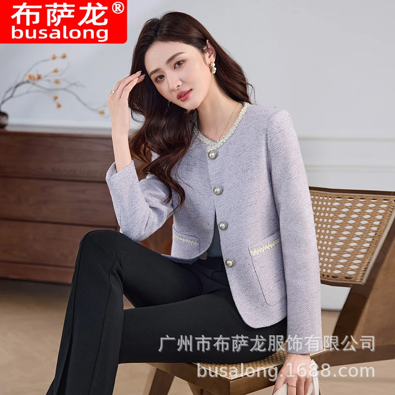 

2026New style business blazer for women, long-sleeved professional suit, formal women's jacket, workwear wholesale