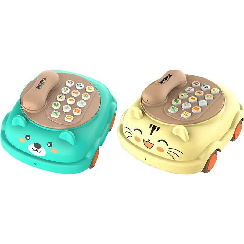 Jogar telefone música brinquedo fingir telefone brinquedos crianças brinquedo de telefone celular pai-filho brinquedos interativos a pilhas pré-escolar