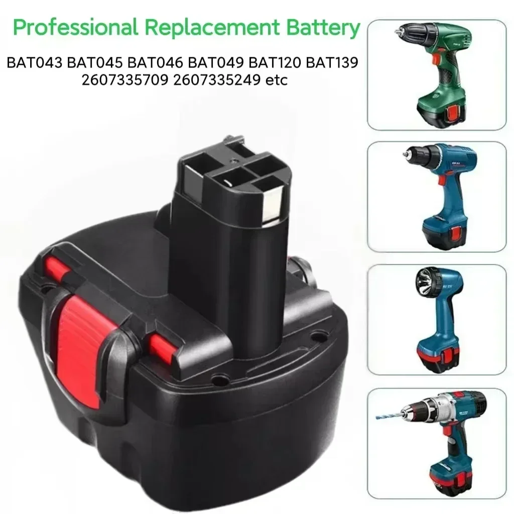 For Bosch 12V Drill  Li-ion PSR1200 Rechargeable Battery  AHS GSB GSR 12 VE-2,GSB 12 VE-2,PSB 12 VE-2, BAT043 BAT045 BTA120