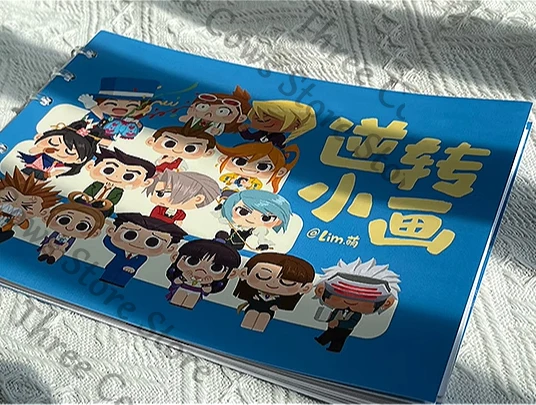 Anime Ace Attorney Franziska Von Karma Maya Fey Kristoph Gavin Miles Edgeworth Phoenix Wright Cosplay libro de dibujo de dibujos animados regalo