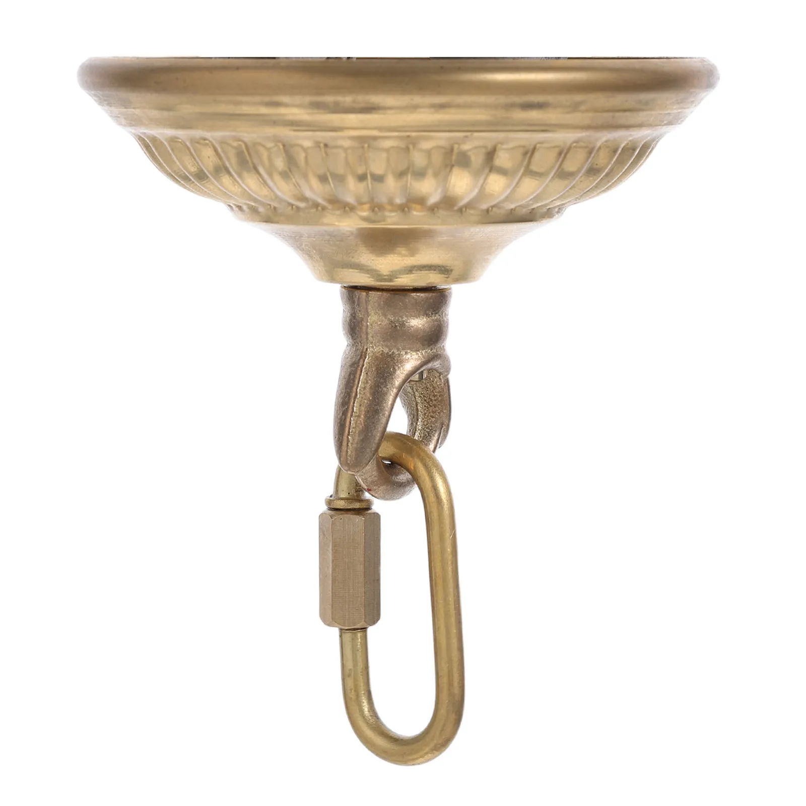 Copper Pendant Lamp Hook Light Canopy 10.5cm Decorative Ceiling Hook for Hanging Chandelier Lantern Swag Light Hanger Plant