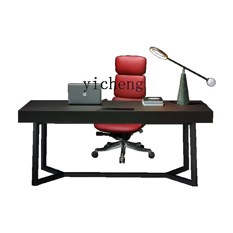 D24 Minimalist Desk Solid Wood Home Study Living Room Computer Table Modern Minimalist Desk