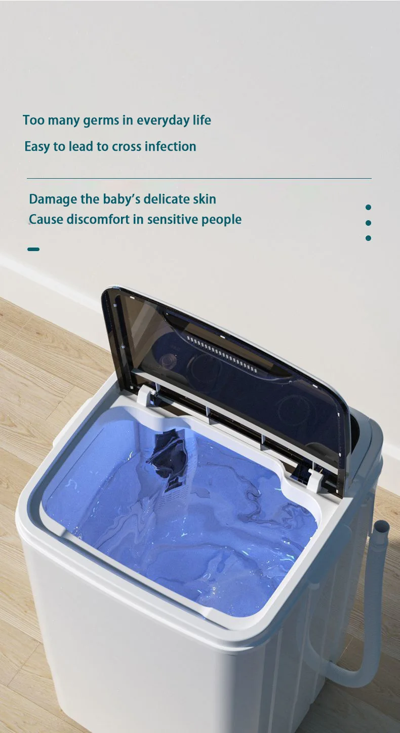 Cheap Mini Washing Machine 7.5kg Single Barrel Baby Clothes with Rotary Dryer Basket