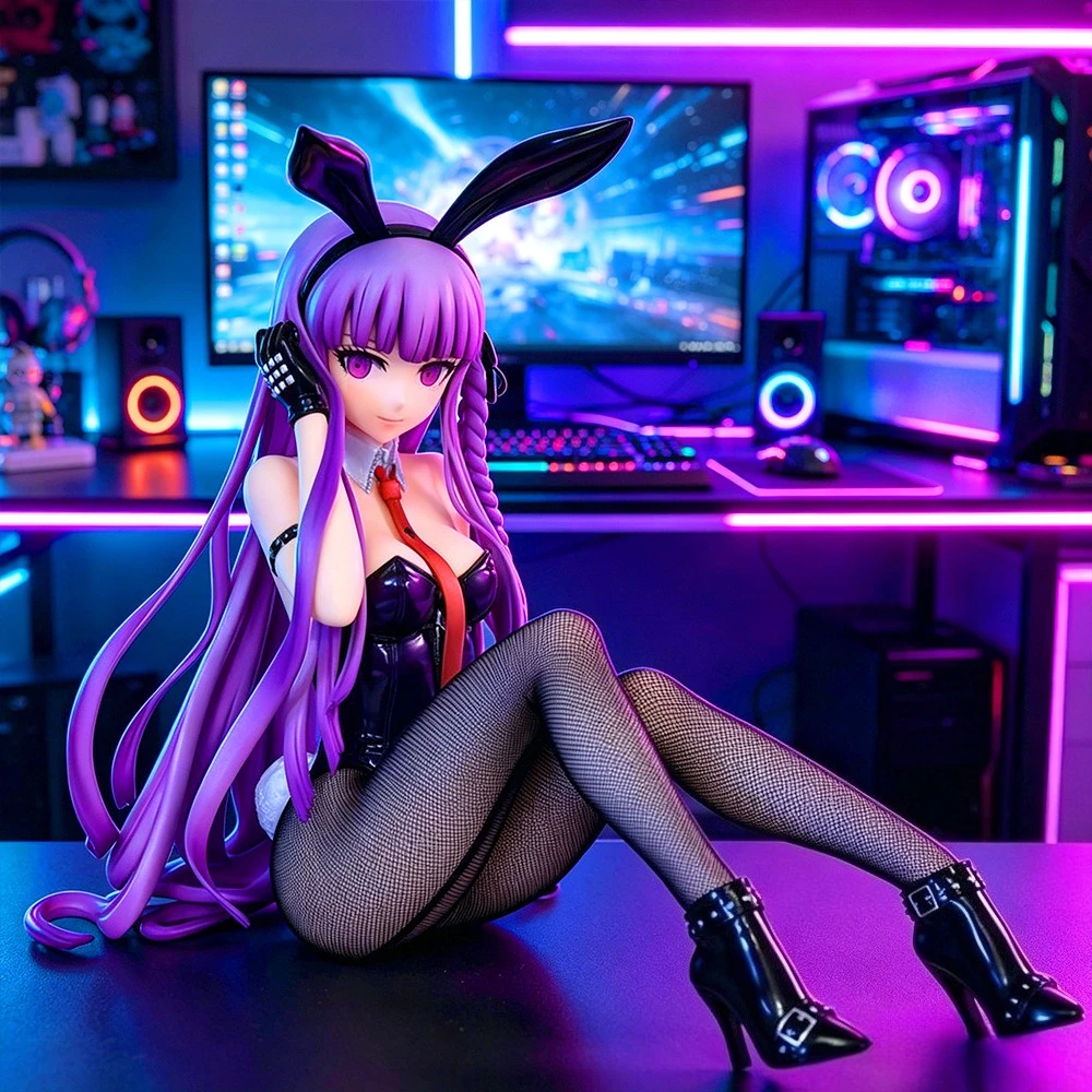 Figura de Anime Danganronpa Trigger Happy Havoc Kirigiri Kyoko Bunny, 8.27in/21cm, Figuras de Ação em PVC, Coleção de Brinquedos e Presentes