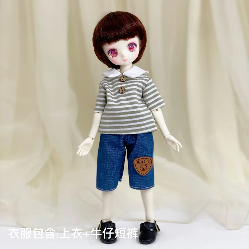 1/6 Bjd Clothes Lolita Dress Accessories Jk Uniform for 28 Cm Doll Suit Casual Dress Up Skirt Not Include Doll