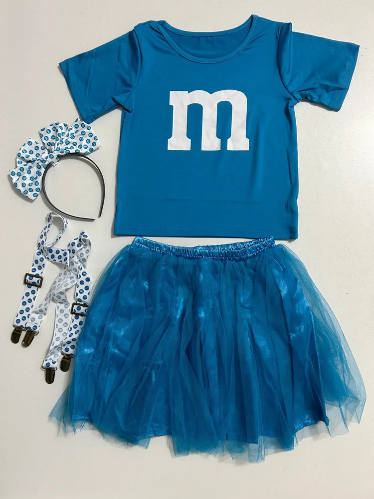 Disfraz de Animadora para Niños de Halloween, Disfraz de Fútbol Americano para Bebés, Uniforme de Animadora para Actuaciones en Escenario, Top, Falda y Calcetines