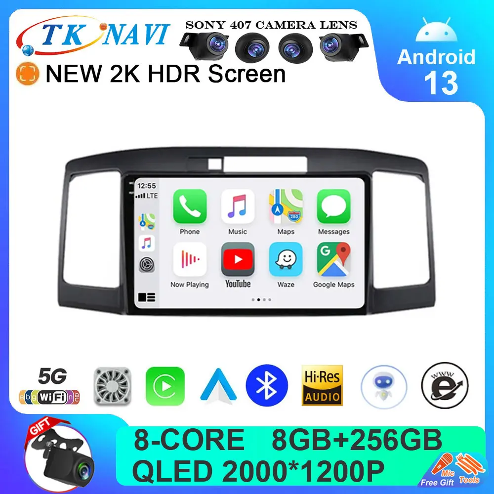 

Android 13 Car Radio For Toyota Allion Premio T240 2001 - 2007 Multimedia System 2K Navigation GPS Auto Carplay WIFI No 2din DVD