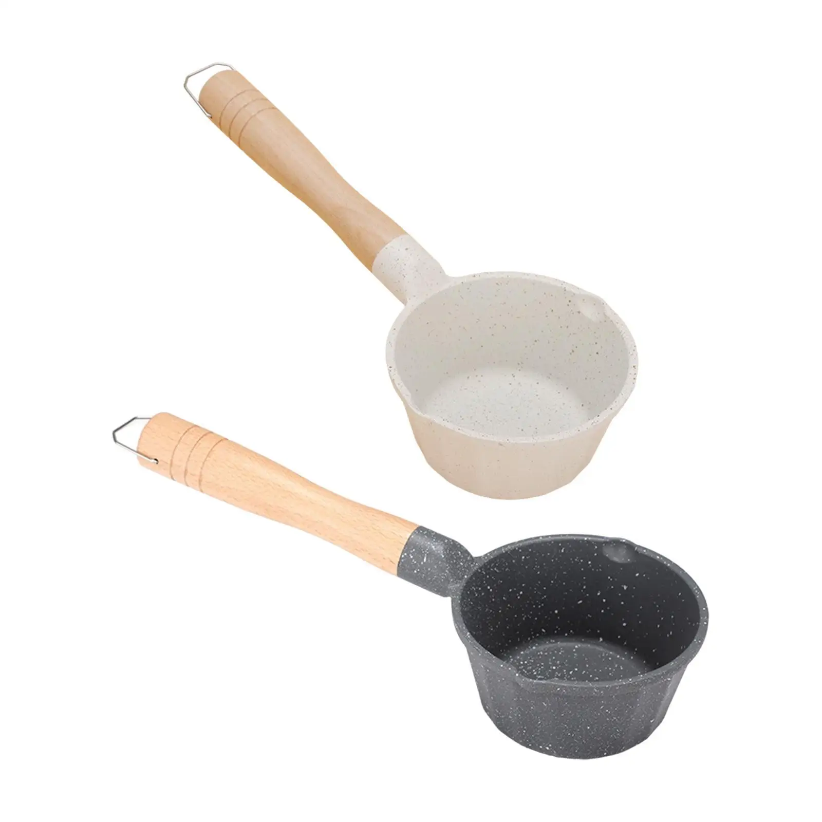 Milk Pan Small Saucepan 280ml Cooking Pots Soup Pot Melting Butter Non Stick Coating Milk Pot for Gas Stoves Outdoor Camping