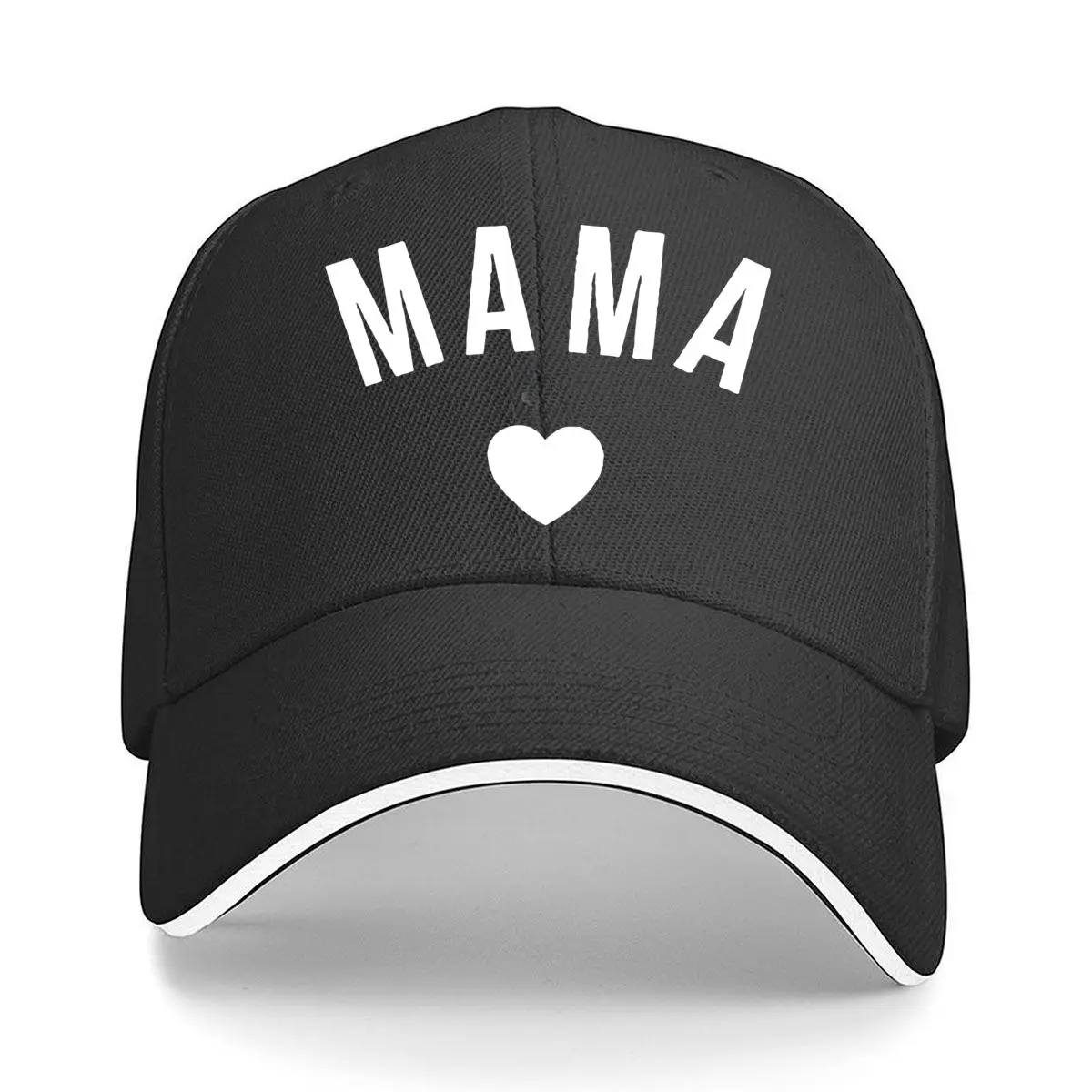 MAMA Heart Vinyl Decal Car Laptop Decor Hip Hop hat Fashion Outdoor Sports Sandwich Baseball Cap