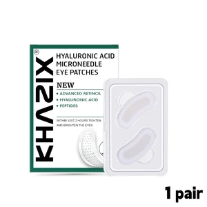 1pair hyaluronic acid micro needle eye patches, needle patchesdermabrasion.