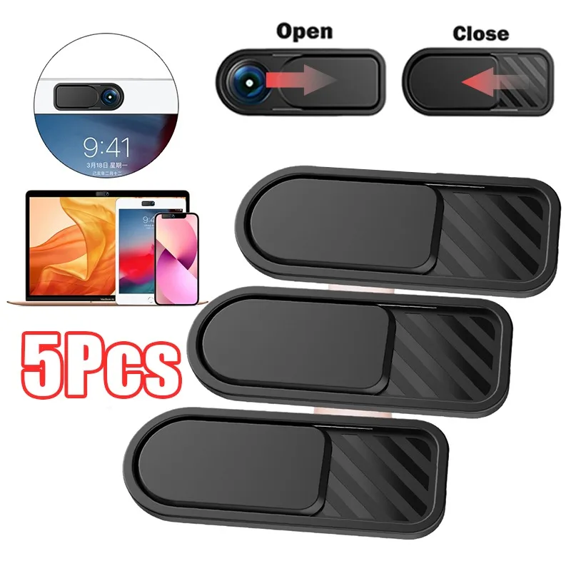 Webcam Cover Shutter Magnet Slider Plastic Camera Cover for iPad Tablet Web Laptop Pc Camera Mobile Phone Lenses Privacy Sticker