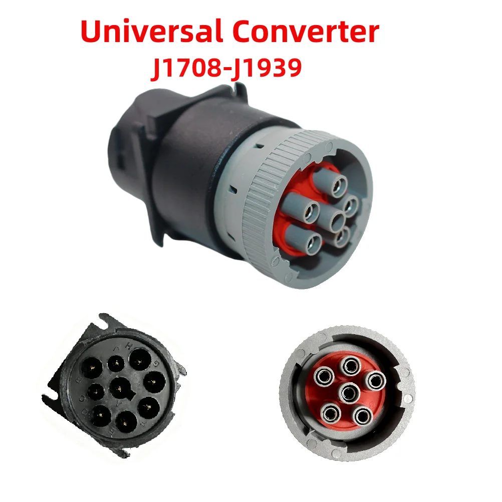 High Quality J1939 9Pin Deutsch Connector To J1708 6Pin J1708 J1939 Converter Adapter for USB LINK/DLA/INLINE 6/for CAT Comm