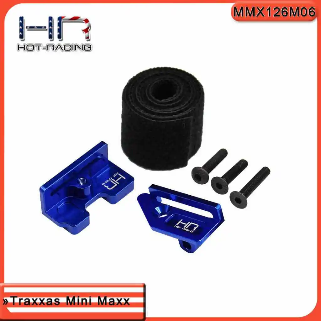 

HR Parts Aluminum Alloy Battery Holder for Traxxas Mini Maxx RC Model Car Buggy Accessories