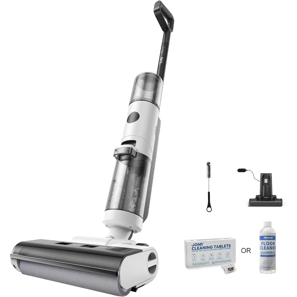 Wet Dry Vacuum Cleaner Cordless Hard Floor Vacuum and Mop Combo - Lightweight, Self Propelled, One-Step Cleaning & Edge