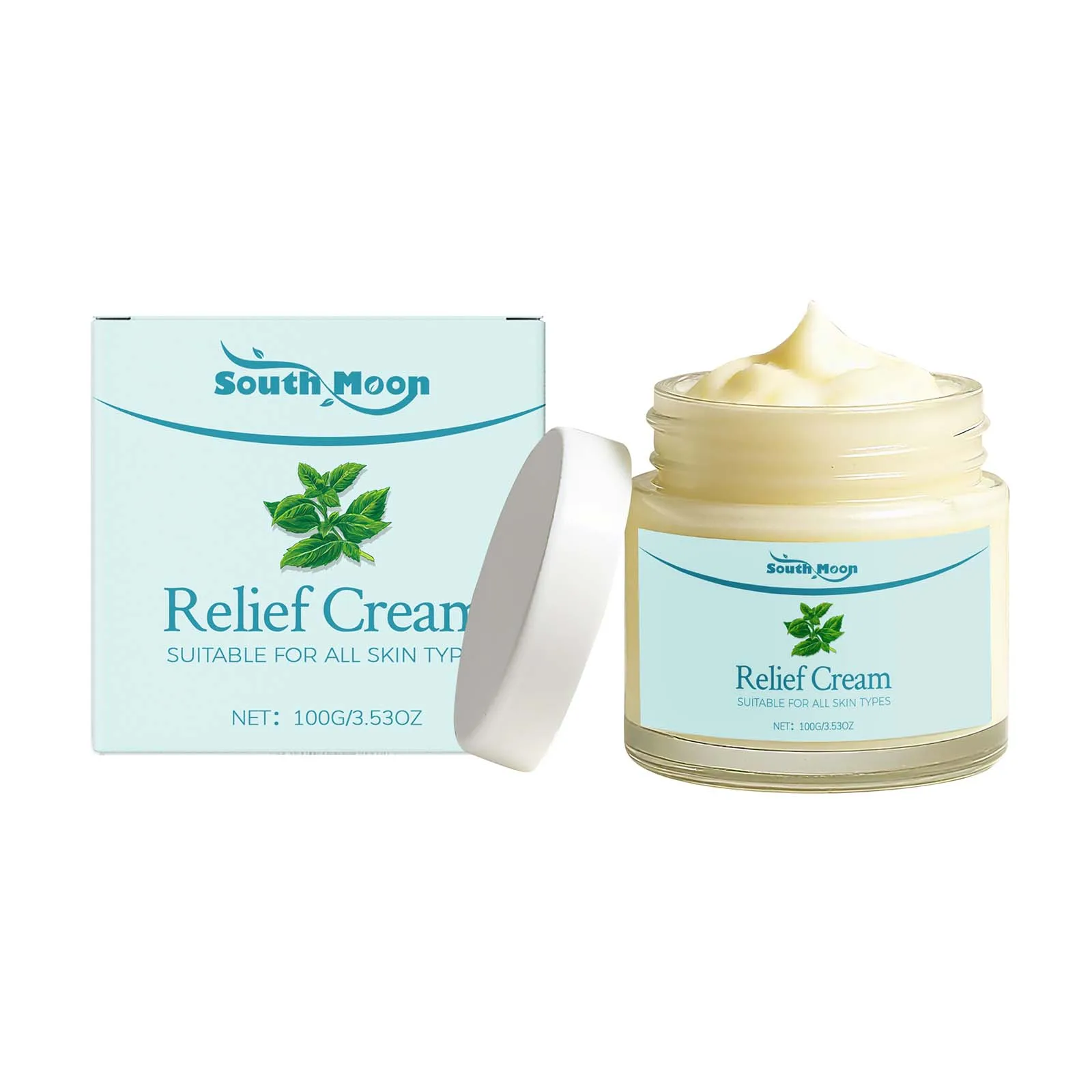 

SouthMoon Body Care Cream, Moisturizing Relief Cream for All Skin Types, 100g Hydrating Cream for Dry & Sensitive Skin
