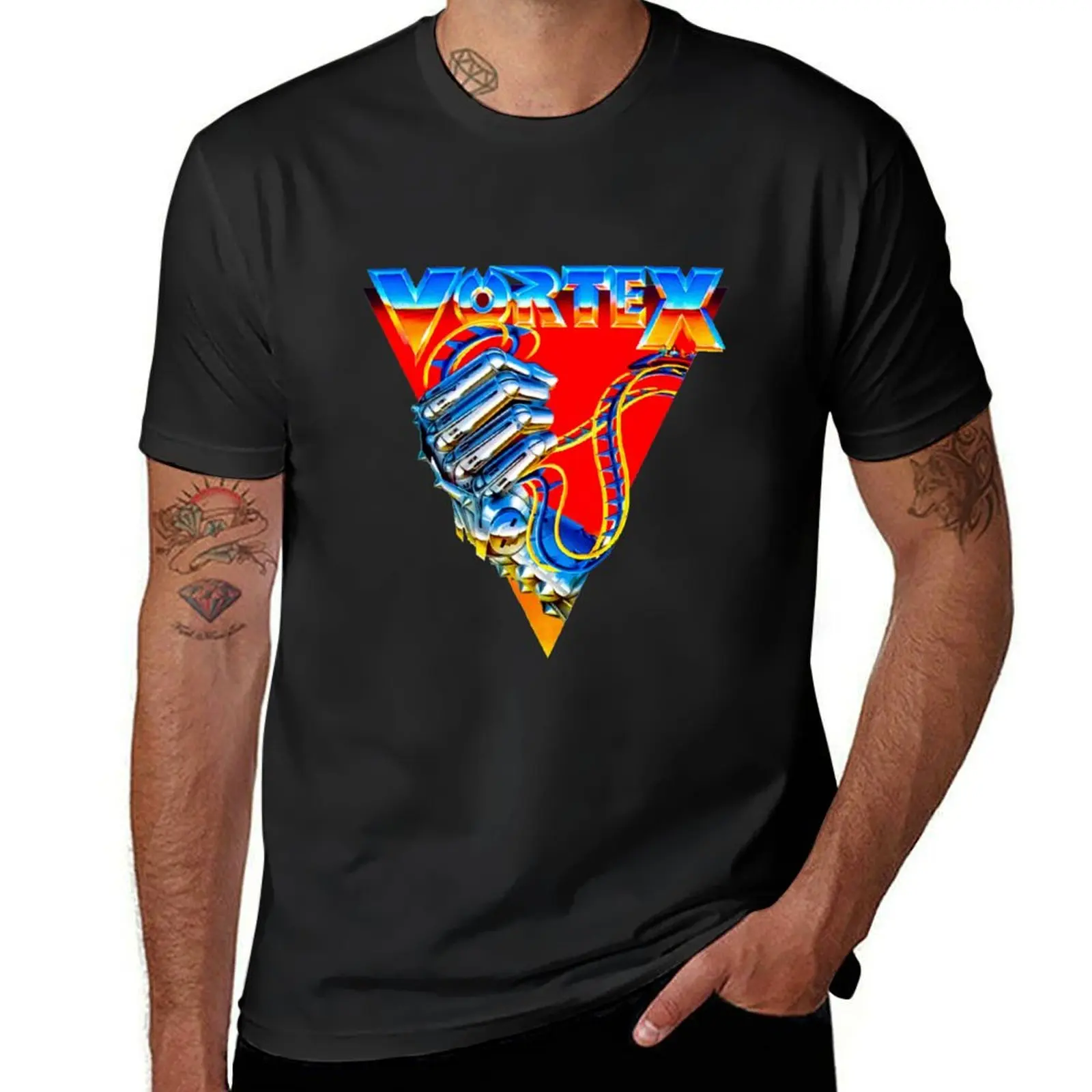 Classic Vintage Kings Island Vortex Logo T-Shirt blanks cute tops blacks mens t shirts